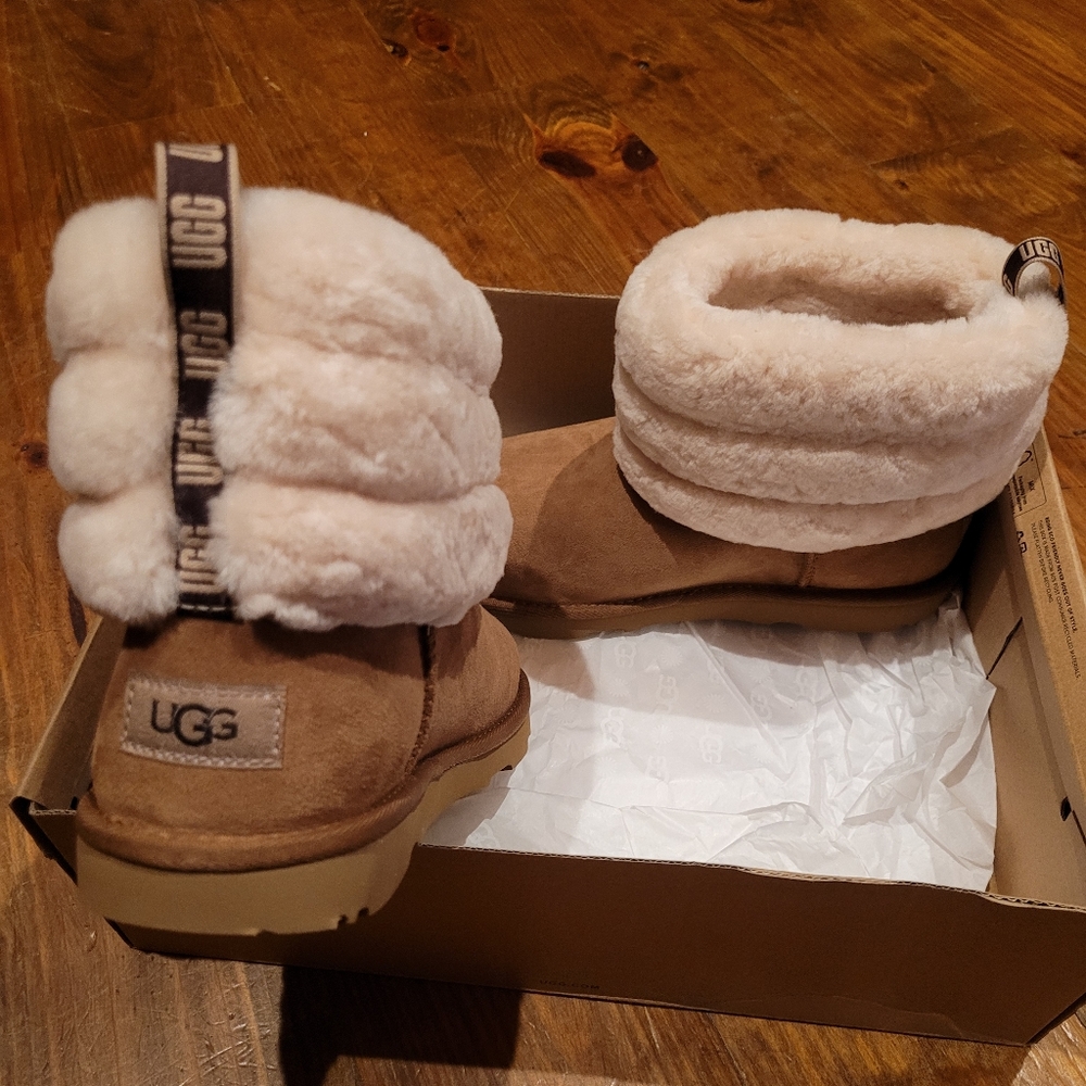 UGG K Fluff Mini Quilted boots
